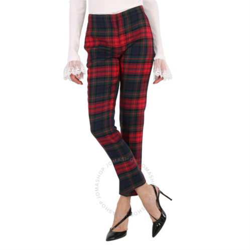 Burberry Hanover Plaid Wool Trousers, Brand Size 4 (US Size 2)