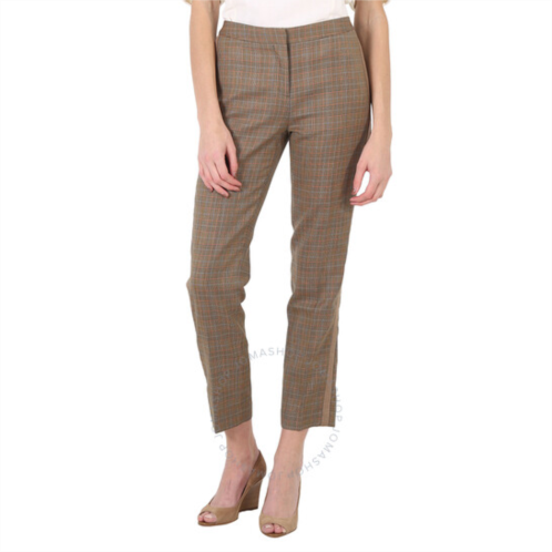 Burberry Houndstooth Check Tailored Trousers, Brand Size 6 (US Size 4)