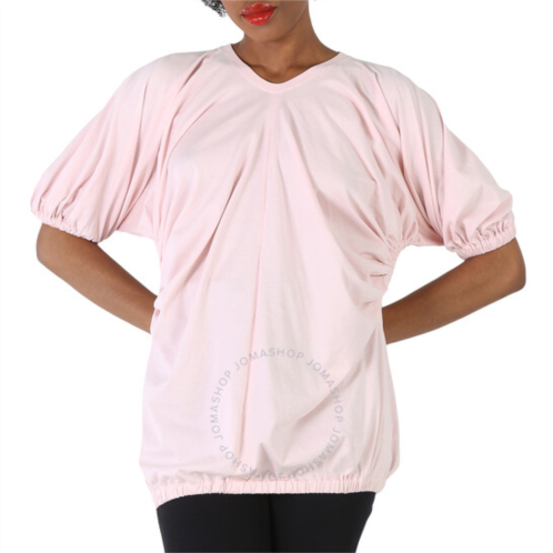 Burberry Ladies Alabaster Pink Lana Coordinates Print Shirt, Size Small