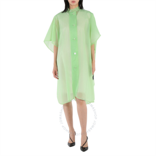 Burberry Ladies Mint Green Soft-touch Plastic Poncho