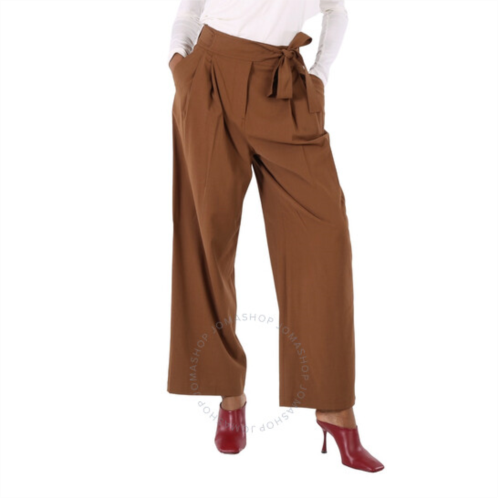 Burberry Ladies Warm Walnut Nico Trousers, Brand Size 4 (US Size 2)