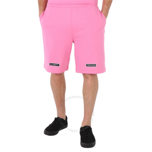 Burberry Mens Bubblegum Pink Jersey Shorts, Size Large
