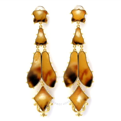 Burberry Resin And Gold-plated Regal Butterly Drop Earrings