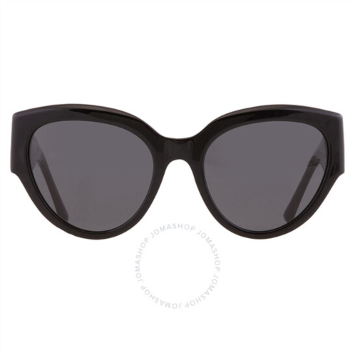 Bvlgari Dark Grey Cat Eye Ladies Sunglasses