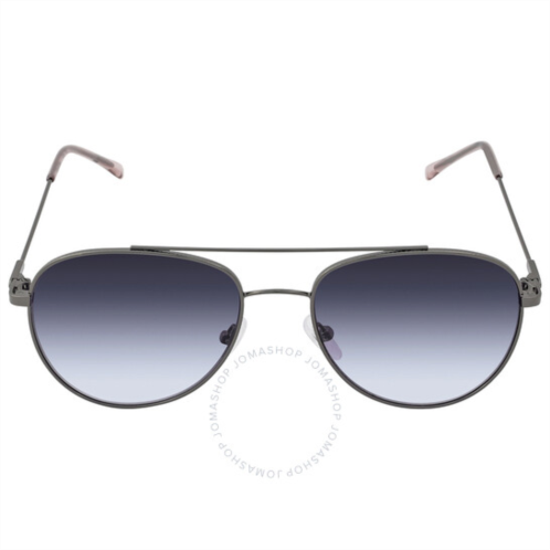 Calvin Klein Blue Gradient Pilot Ladies Sunglasses