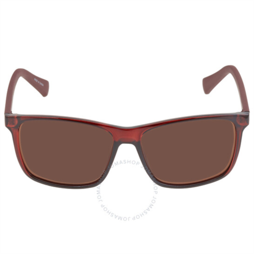 Calvin Klein Brown Rectangular Mens Sunglasses