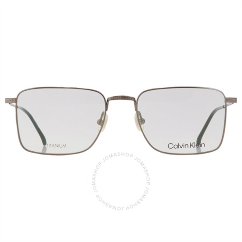 Calvin Klein Demo Rectangular Titanium Unisex Eyeglasses