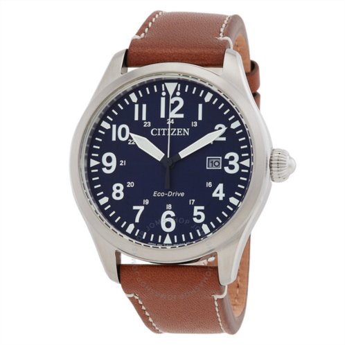 Citizen Chandler Military Eco-Drive Blue Dial Mens Watch