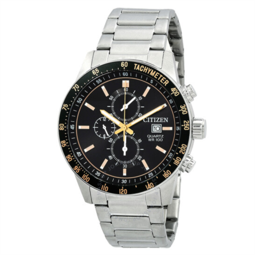 Citizen Chronograph Quartz Black Dial Mens Watch