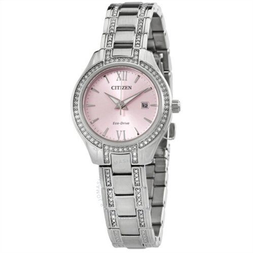Citizen Crystal Pink Dial Ladies Watch