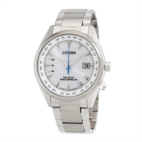 Citizen Perpetual World Time GMT White Dial Mens Watch