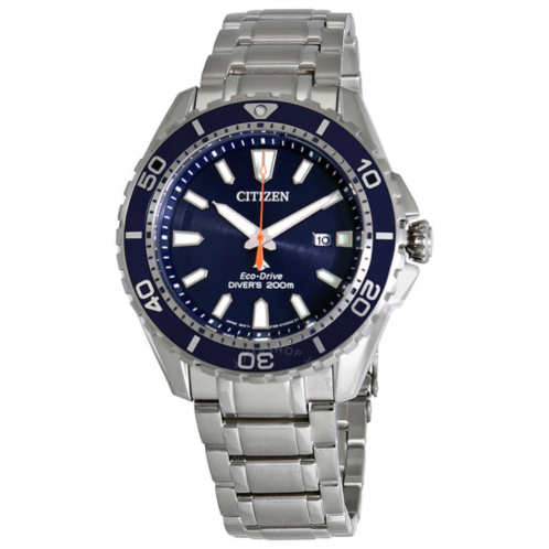Citizen Promaster Diver 200 Meters Eco-Drive Blue Dial Steel Mens Watch