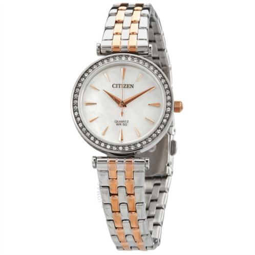 Citizen Quartz Crystal Mother of Pearl Dial Ladies Watch