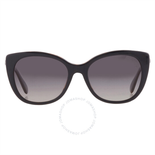 Coach Polarized Grey Gradient Cat Eye Ladies Sunglasses