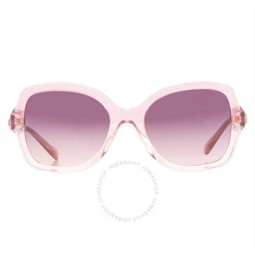 Coach Purple Pink Gradient Butterfly Ladies Sunglasses