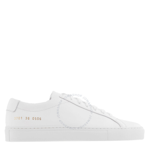 Common Projects Ladies White Original Achilles Low-Top Sneakers, Brand Size 42 ( US Size 12 )