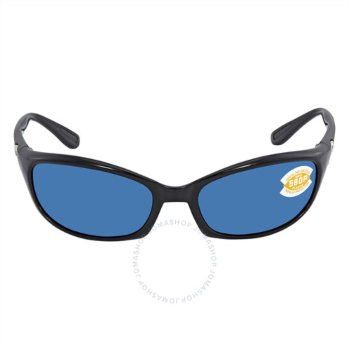Costa Del Mar Harpoon Blue Mirror Polarized Plastic Rectangular Sunglasses