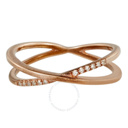 Diamanti Per Tutti Ladies Rose Gold-plated Diamond Ring, Brand Size 54
