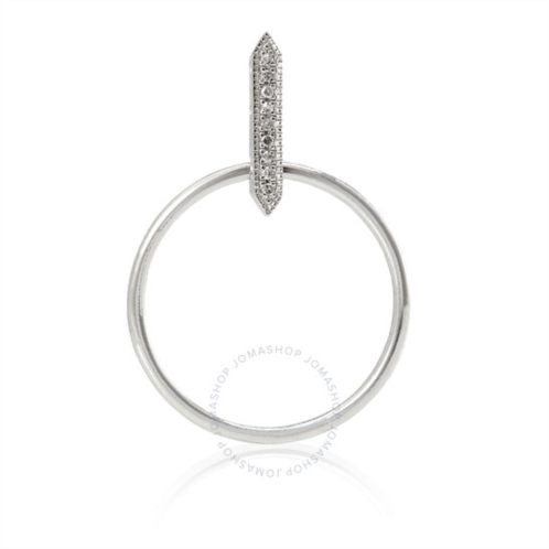 Diamanti Per Tutti Ladies Silver Crystal Drop Circle Earring