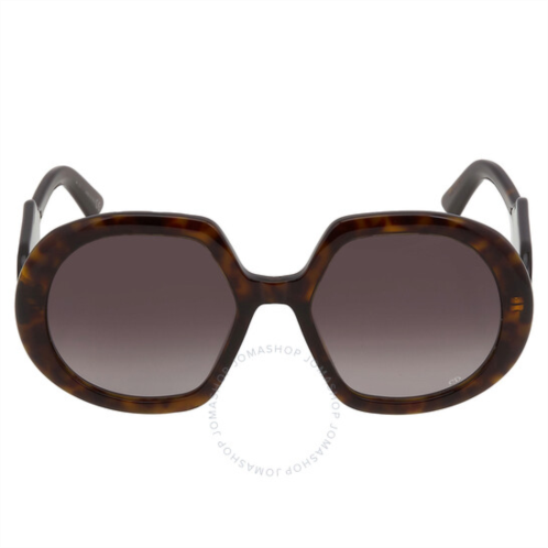 Dior Gradient Smoke Butterfly Ladies Sunglasses