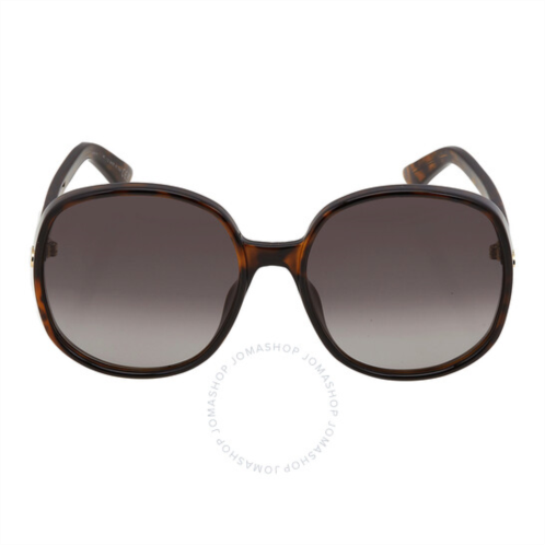 Dior Gradient Smoke Oversized Ladies Sunglasses