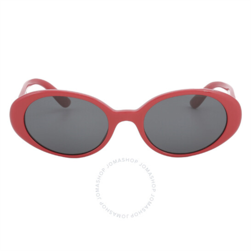 Dolce & Gabbana Dark Grey Oval Ladies Sunglasses