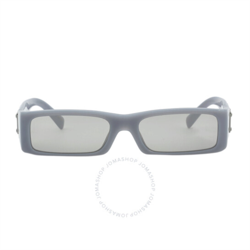 Dolce & Gabbana Light Grey Mirror Silver Rectangular Mens Sunglasses