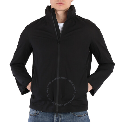 Emporio Armani Black Water-repellent Travel Windbreaker Jacket, Brand Size 48 (US Size 38)