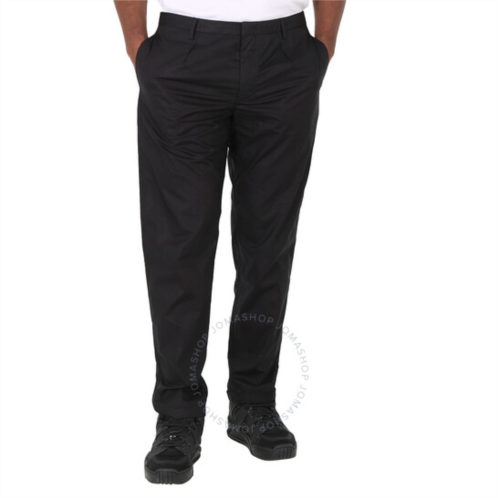 Emporio Armani Mens Black Ultra-Light Poplin Chinos, Brand Size 50 (Waist Size 34)