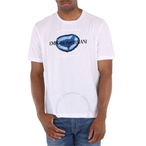 Emporio Armani Mens Flocked Logo Print Light Jersey T-Shirt, Size X-Large