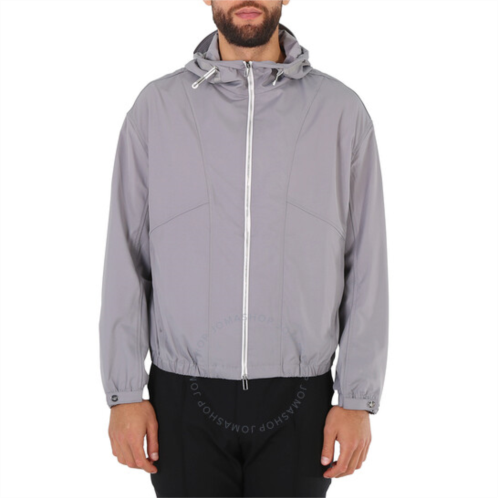 Emporio Armani Mens Grey Zip-up Hooded Shell Jacket, Brand Size 48