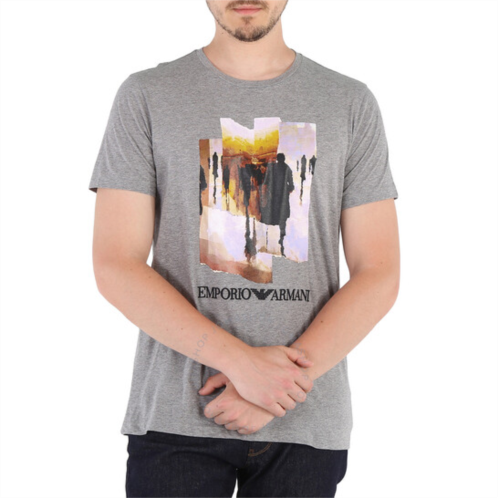 Emporio Armani Mens Photograph-print Cotton T-shirt, Size Small