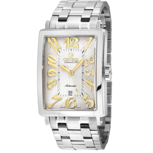 Gevril Avenue of Americas Automatic White Dial Mens Watch