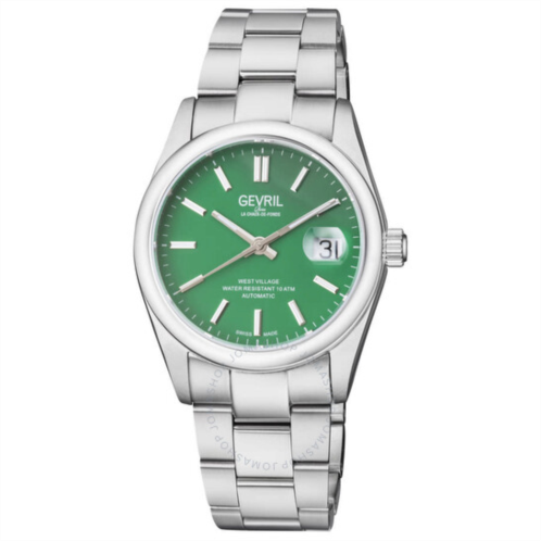 Gevril West Village Automatic Green Dial Mens Watch