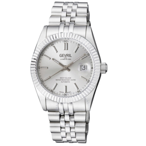 Gevril West Village Automatic Silver Dial Mens Watch