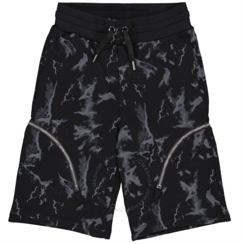 Givenchy Kids Zip Detail Camouflage Bermuda Shorts, Size 10Y