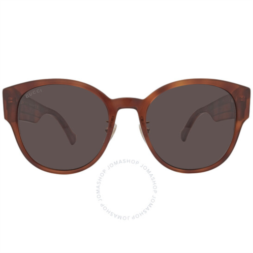 Gucci Brown Oval Ladies Sunglasses
