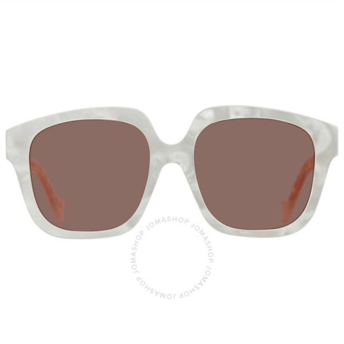 Gucci Brown Square Ladies Sunglasses