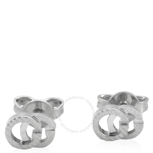 Gucci GG Running 18k white gold earrings