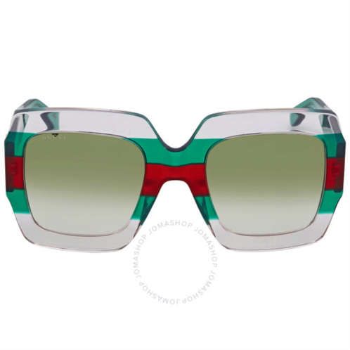 Gucci Green Gradient Square Sunglasses