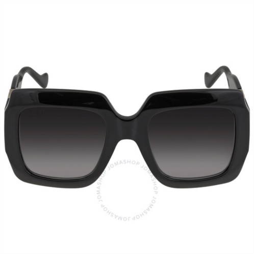 Gucci Grey Gradient Square Ladies Sunglasses