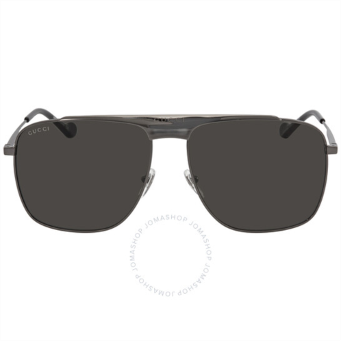 Gucci Grey Navigator Mens Sunglasses