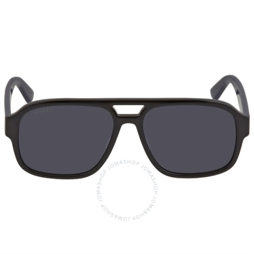 Gucci Grey Pilot Mens Sunglasses