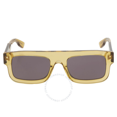 Gucci Grey Rectangular Mens Sunglasses