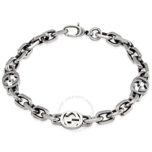 Gucci Silver bracelet with Interlocking G