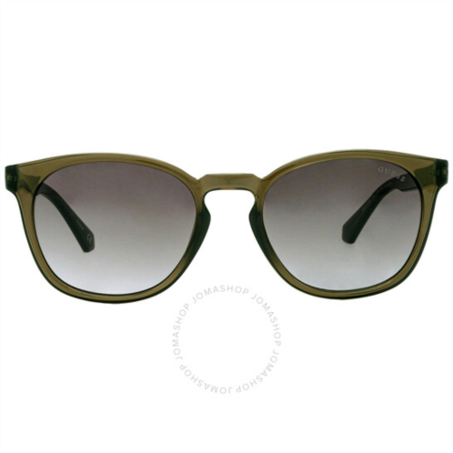 Guess Green Gradient Oval Mens Sunglasses