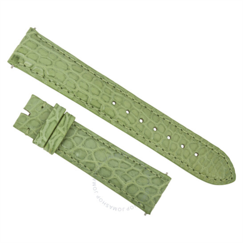 Hadley Roma 18 MM Matte Lime Green Alligator Leather Strap