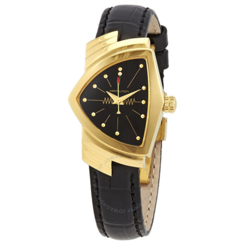 Hamilton Ventura Quartz Black Dial Asymmetric Watch
