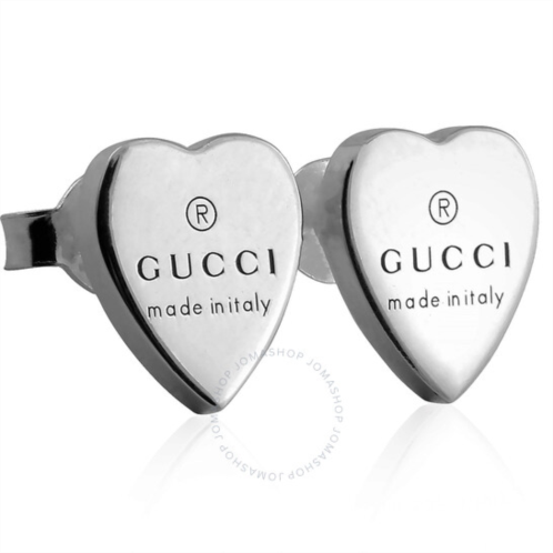 Gucci Heart earrings with trademark in Sterling Silver