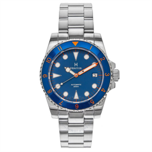 Heritor Luciano Automatic Blue Dial Mens Watch